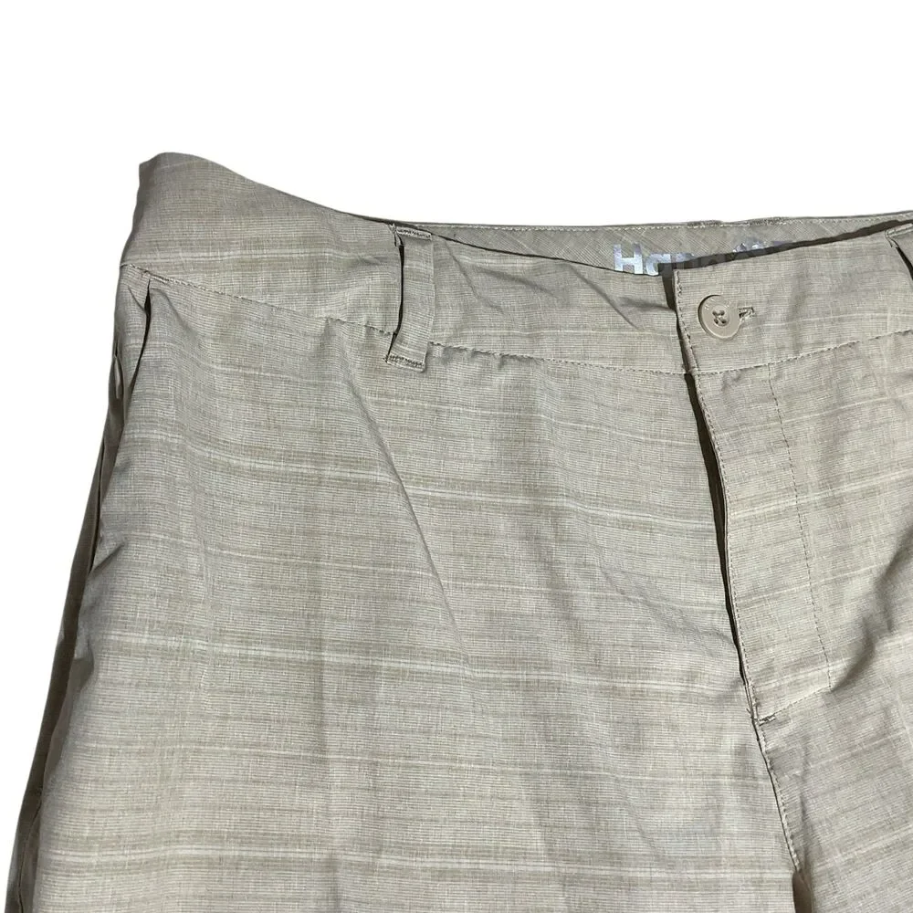 Hang Ten Men’s Flat Front Shorts - Light Khaki